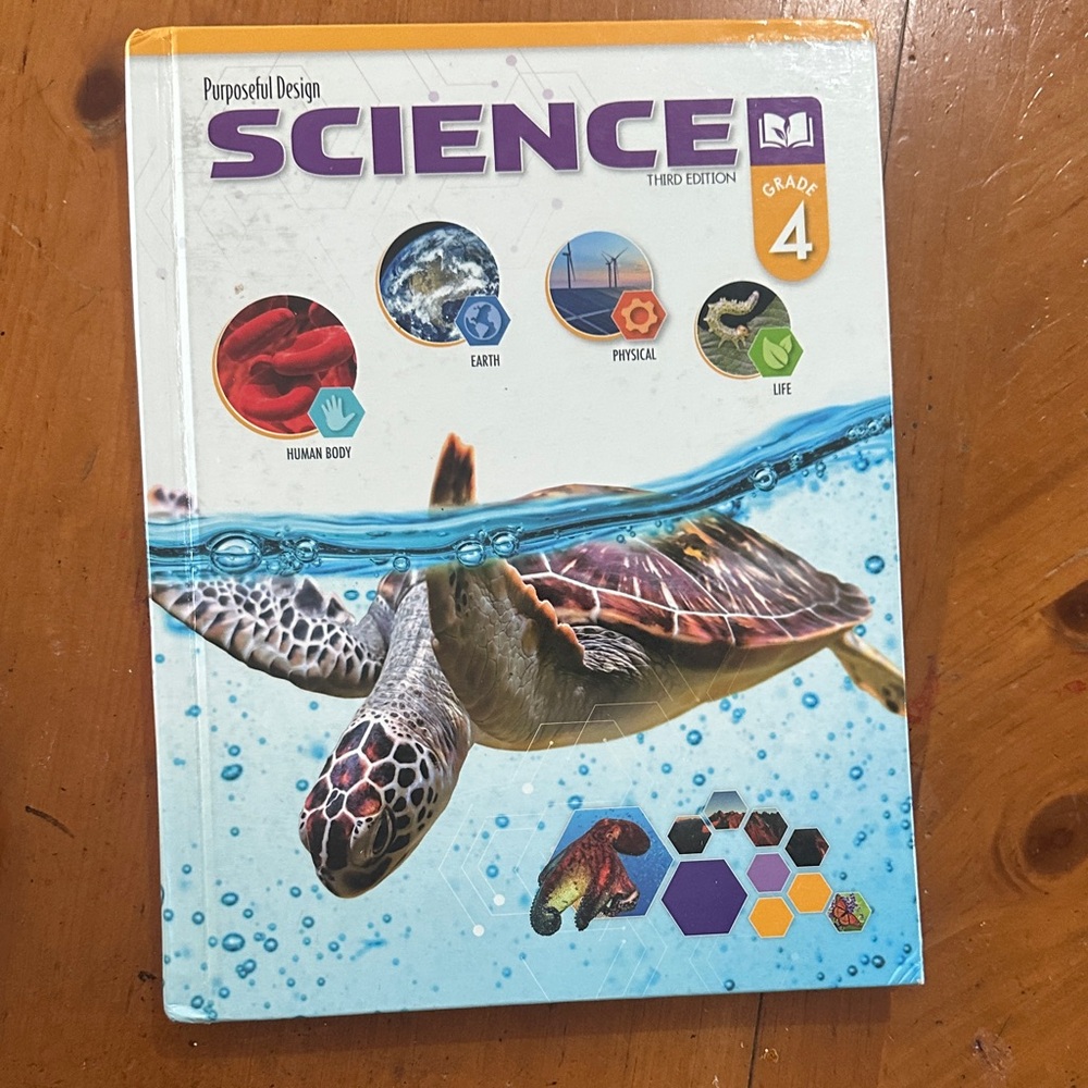 Science Grade 4 Textbook Purposeful Design Science Third Edition Christian Book